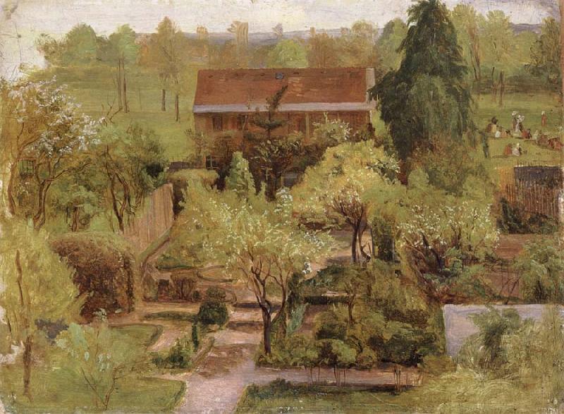 Christian Friedrich Gille Garden Sweden oil painting art